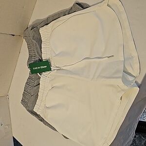 Shein EZwear Athletic Shorts. Set of 2. Size Large. Elastic Waist, drawstring